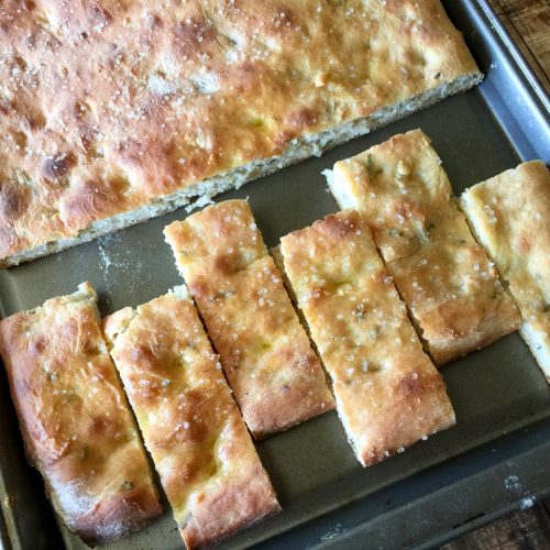 Focaccia Breadsticks - I Am Homesteader